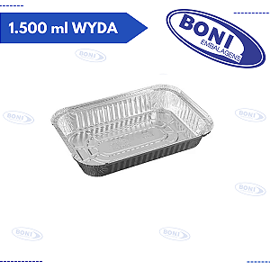 BANDEJA DE ALUMÍNIO CJD8 1.500 ml WYDA