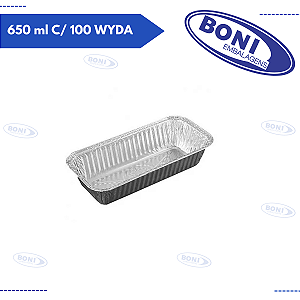 BANDEJA DE ALUMÍNIO D10 650 ml C/ 100 WYDA