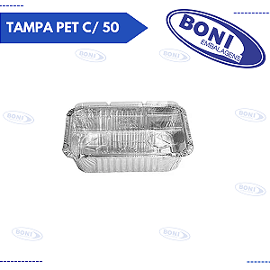 BANDEJA DE ALUMÍNIO D7 FS TAMPA PET C/ 50 WYDA