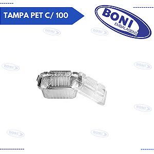 BANDEJA DE ALUMÍNIO DSM FS TAMPA PET C/ 100 WYDA