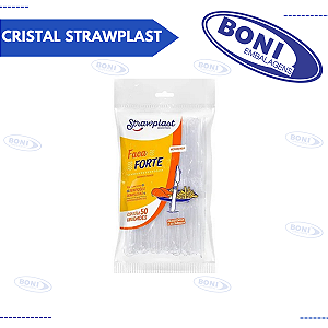 FACA FORTE CRISTAL STRAWPLAST C/ 50