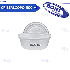 MARMITA ISOPOR CRISTALCOPO 1100 ml c/100