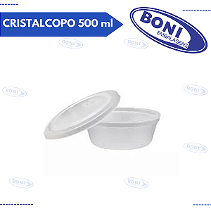 MARMITA ISOPOR CRISTALCOPO 500 ml C/ 100