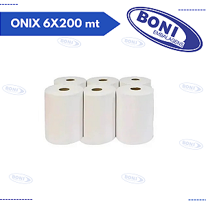PAPEL TOALHA BOBINA ONIX 6X200 mt 22 gr