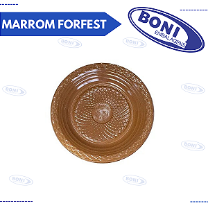PRATO 18 CM C/10 MARROM FORFEST