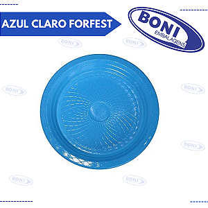 PRATO 18 CM C/10 AZUL CLARO FORFEST