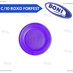 PRATO 18 CM C/10 ROXO FORFEST