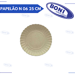 PRATO PAPELÃO N 06 25 CM c/100