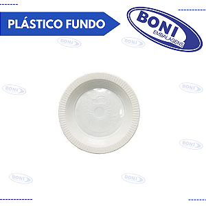 PRATO PLÁSTICO FUNDO 21 CM C/10