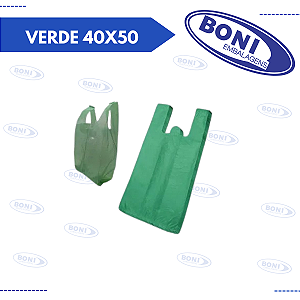 SACOLA VERDE 40x50 pct c/4 kg