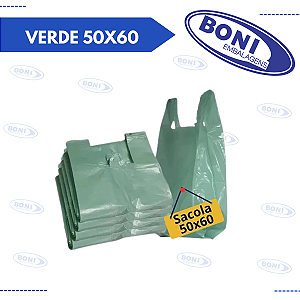 SACOLA VERDE 50X60