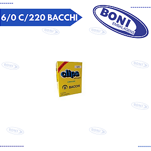 CLIPS P/ PAPEL 6/0 C/220 BACCHI
