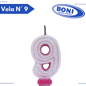 VELA SUPER N DUPLA ROSA N 9