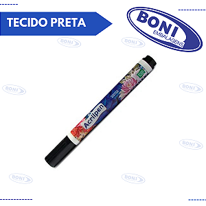 CANETA PARA TECIDO PRETA ACRILPEN ACRILEX