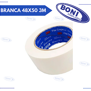FITA CREPE BRANCA 48X50 3M