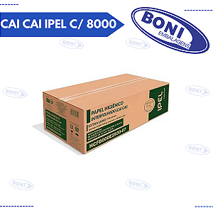PAPEL HIGIÊNICO CAI CAI IPEL C/ 8000 UN FOLHA DUPLA