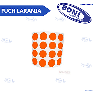 ETIQUETA FUCH LARANJA c/1000