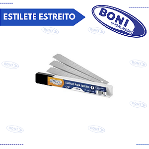 LÂMINA ESTILETE ESTREITO C/ 10