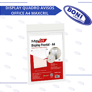 DISPLAY QUADRO AVISOS OFFICE A4 MAXCRIL