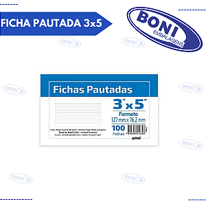 FICHA PAUTADA 3x5