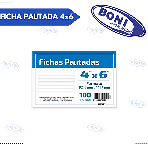 FICHA PAUTADA 4x6