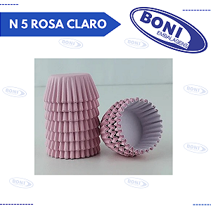 FORMA BRIGADEIRO N 5 ROSA CLARO C/ 100