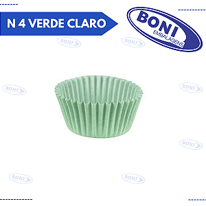 FORMA BRIGADEIRO N 4 VERDE CLARO C/100