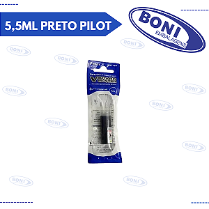 REFIL MARCADOR QUADRO BRANCO 5,5ML PRETO PILOT