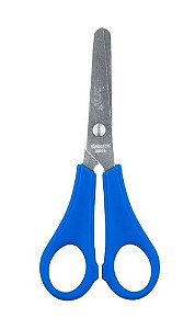 TESOURA ESCOLAR DE AÇO C/ REGUA 13CM BRW
