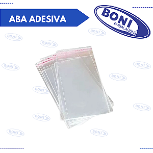 SACO ABA ADESIVA 10X15+3 PCT C/ 50