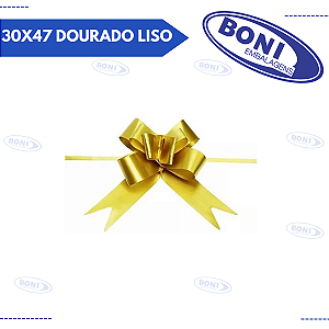 LAÇO MÁGICO 30X47 DOURADO LISO C/10