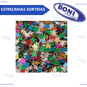 LANTEJOULA ESTRELINHAS SORTIDAS 3gr