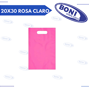 SACOLA BOCA PALHAÇO 20X30 ROSA CLARO
