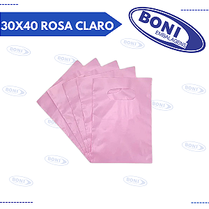 SACOLA BOCA PALHAÇO 30X40 ROSA CLARO
