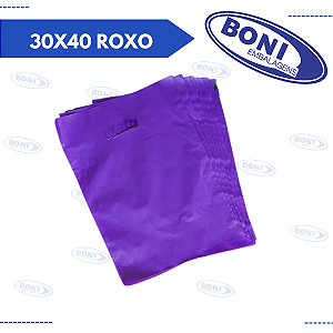 SACOLA BOCA PALHAÇO 30X40 ROXO