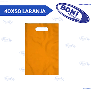SACOLA BOCA PALHAÇO 40X50 LARANJA