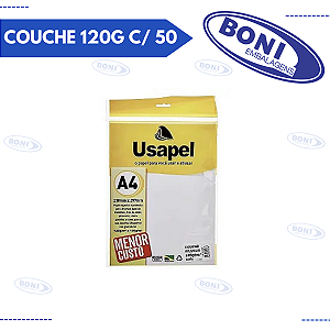 PAPEL A4 COUCHE 120G C/ 50