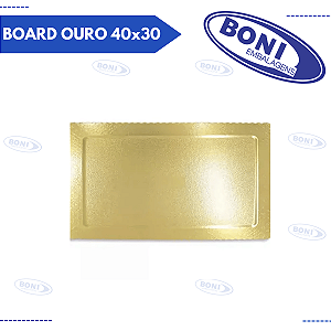 BASE PARA BOLO CAKE BOARD OURO 40x30 CM RET.