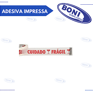 FITA ADESIVA IMPRESSA CUIDADO FRÁGIL 48X100mt ADELBRAS