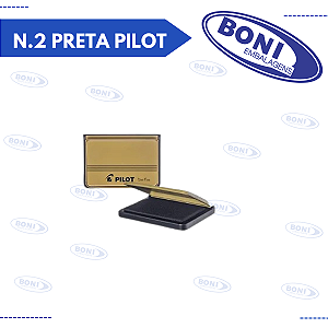 ALMOFADA CARIMBO N.2 PRETA PILOT