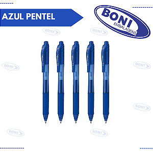 CANETA RETRÁTIL 0,7MM AZUL PENTEL