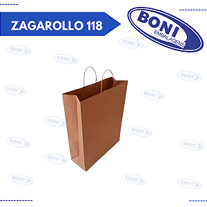 SACOLA KRAFT ZAGAROLLO 118 31x12,5x39