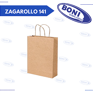 SACOLA KRAFT ZAGAROLLO 141 24x10,5x27