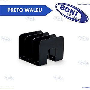 ORGANIZADOR DE LIVROS STANDARD PRETO WALEU