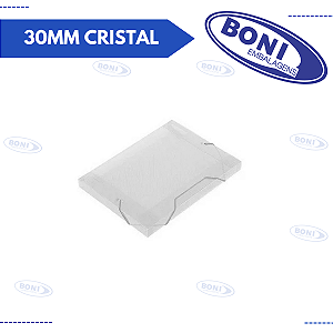 PASTA ABA ELÁSTICA OFÍCIO 30MM CRISTAL