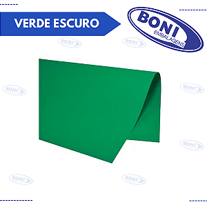PAPEL DUPLA FACE VERDE ESCURO