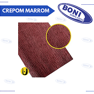 PAPEL CREPOM MARROM