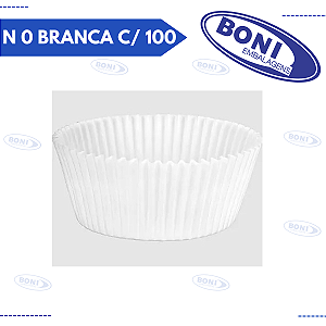 FORMA CUPCAKE N 0 BRANCA C/ 100