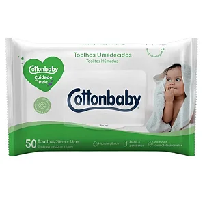 TOALHA UMIDECIDA COTTONBABY C/50