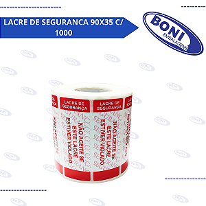 ETIQUETA LACRE DE SEGURANCA 90X35 C/ 1000